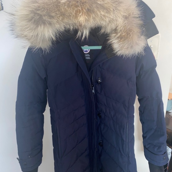 Hooded Parka Canada Goose Lorette Parka Blue Canada Goose: Lorette